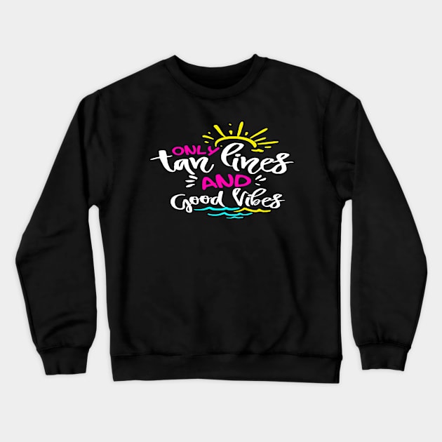 good vibes Crewneck Sweatshirt by hanespace
